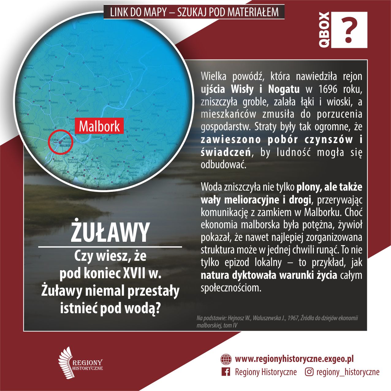 ŻUŁAWY | Czy wiesz, że pod koniec XVII w. Żuławy niemal przestały istnieć pod wodą?